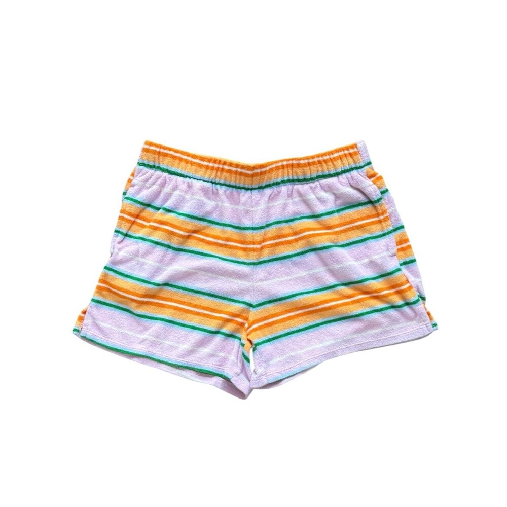 Old Navy Girls Kids Striped Colorful Terry Cloth Pull-On Shorts. XL. 14-16.